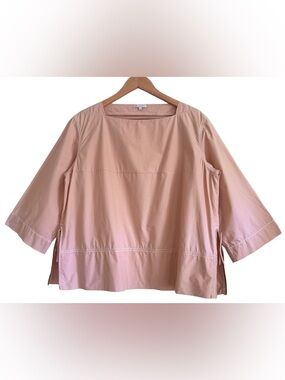 FRANCES VALENTINE Preppy Minimalist Classic Boxy City Chic Top Sz XL Old Money